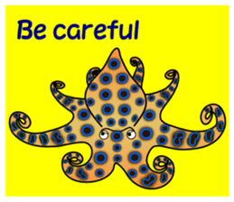 Cool octopuses in Parutom-town sticker #6965909