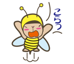 i am mitio tochi.it is a bee. sticker #6966487