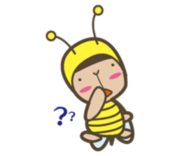 i am mitio tochi.it is a bee. sticker #6966494