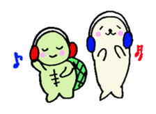 Cute turtles and seals3/concert version sticker #6966724