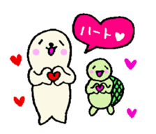 Cute turtles and seals3/concert version sticker #6966753