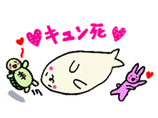 Cute turtles and seals3/concert version sticker #6966756