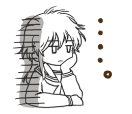 Shy Luna of 2 grade B class sticker #6968202