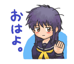 Shy Luna of 2 grade B class sticker #6968206