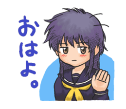 Shy Luna of 2 grade B class sticker #6968206