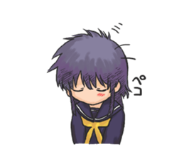 Shy Luna of 2 grade B class sticker #6968208