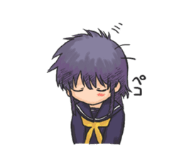 Shy Luna of 2 grade B class sticker #6968208