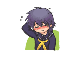 Shy Luna of 2 grade B class sticker #6968209