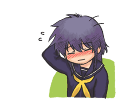 Shy Luna of 2 grade B class sticker #6968209