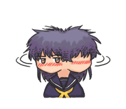 Shy Luna of 2 grade B class sticker #6968213