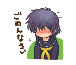 Shy Luna of 2 grade B class sticker #6968214