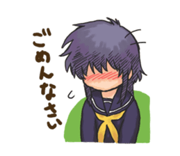 Shy Luna of 2 grade B class sticker #6968214
