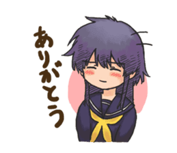 Shy Luna of 2 grade B class sticker #6968215