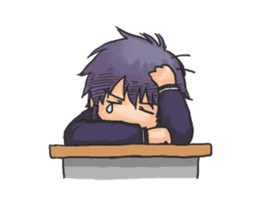 Shy Luna of 2 grade B class sticker #6968218