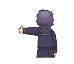 Shy Luna of 2 grade B class sticker #6968220