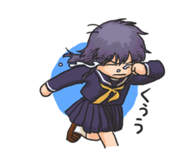 Shy Luna of 2 grade B class sticker #6968223
