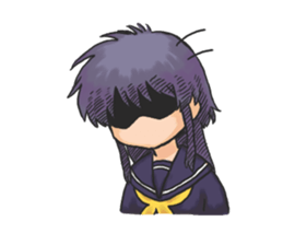 Shy Luna of 2 grade B class sticker #6968226