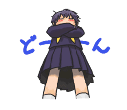 Shy Luna of 2 grade B class sticker #6968227