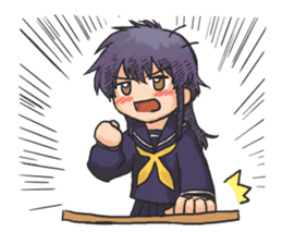 Shy Luna of 2 grade B class sticker #6968230