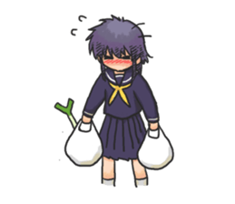 Shy Luna of 2 grade B class sticker #6968232