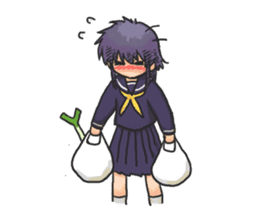 Shy Luna of 2 grade B class sticker #6968232