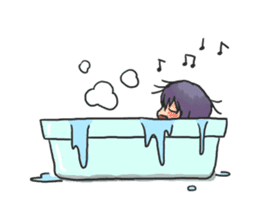 Shy Luna of 2 grade B class sticker #6968234