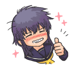 Shy Luna of 2 grade B class sticker #6968237