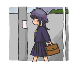 Shy Luna of 2 grade B class sticker #6968238