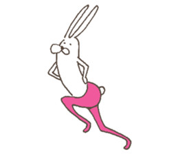 The rabbit in tights part3 sticker #6968240