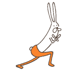 The rabbit in tights part3 sticker #6968242