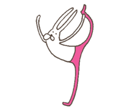 The rabbit in tights part3 sticker #6968243