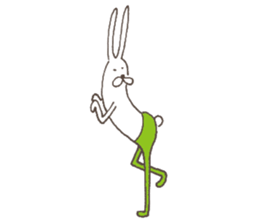 The rabbit in tights part3 sticker #6968244