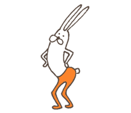 The rabbit in tights part3 sticker #6968245