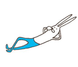 The rabbit in tights part3 sticker #6968247