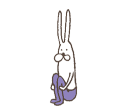 The rabbit in tights part3 sticker #6968248