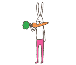The rabbit in tights part3 sticker #6968253