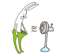 The rabbit in tights part3 sticker #6968257