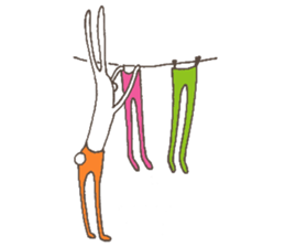 The rabbit in tights part3 sticker #6968259