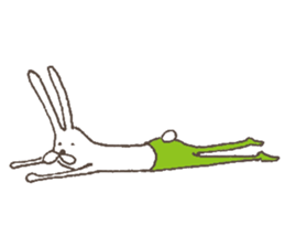 The rabbit in tights part3 sticker #6968260