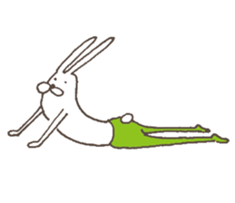 The rabbit in tights part3 sticker #6968261