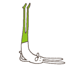 The rabbit in tights part3 sticker #6968263