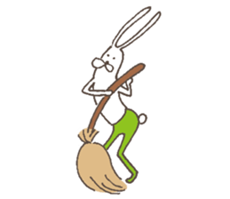 The rabbit in tights part3 sticker #6968268