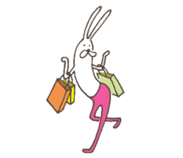 The rabbit in tights part3 sticker #6968270
