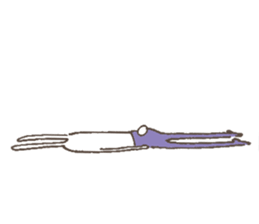 The rabbit in tights part3 sticker #6968273