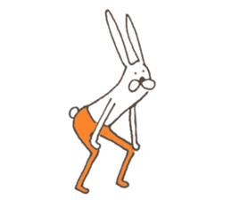 The rabbit in tights part3 sticker #6968274