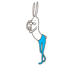The rabbit in tights part3 sticker #6968275