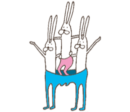 The rabbit in tights part3 sticker #6968278