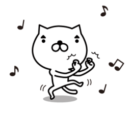 Cat eyebrows stand out(merry ver.) sticker #6968414