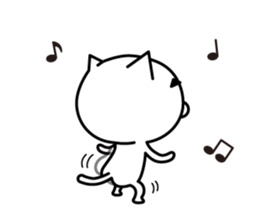 Cat eyebrows stand out(merry ver.) sticker #6968429