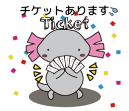 Famous Star Axolotl Paru. sticker #6968871